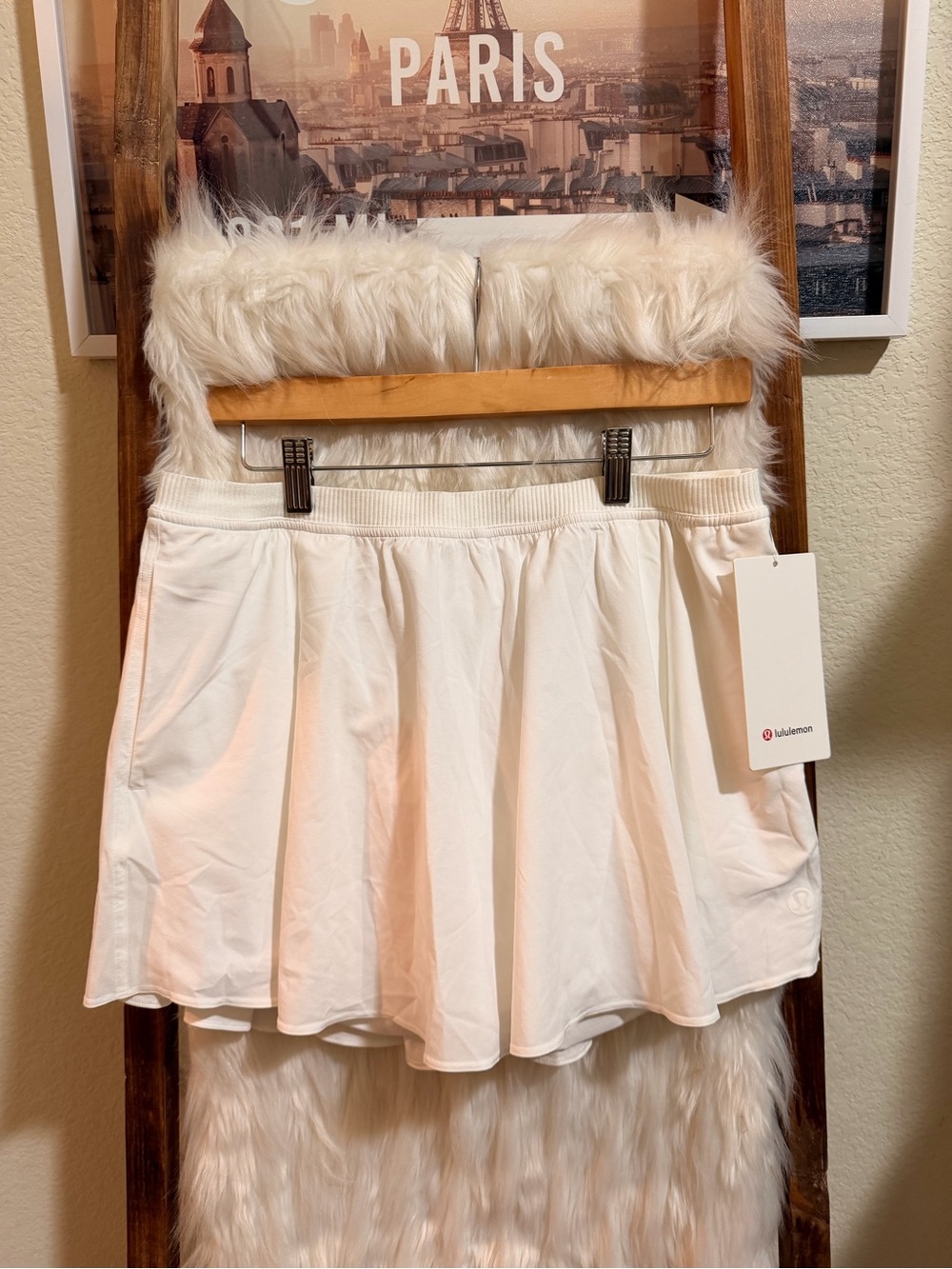 lululemon athletica White Athletic Skort with Built-In Shorts